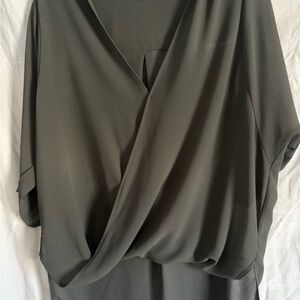 Wayf Charcoal Gray Women's Blouse
